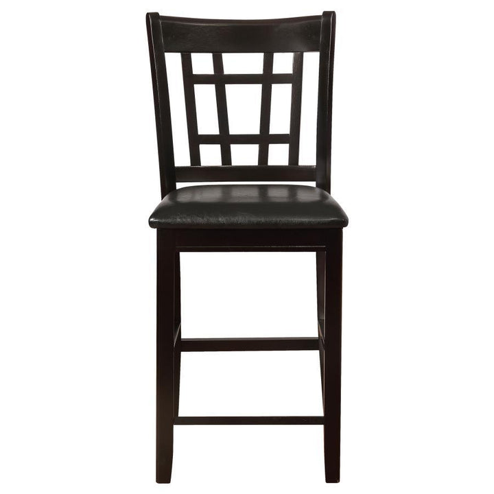 Lavon - Wood Counter Chair (Set of 2) - Black And Espresso Stool Set modern furniture Contempo Furniture
