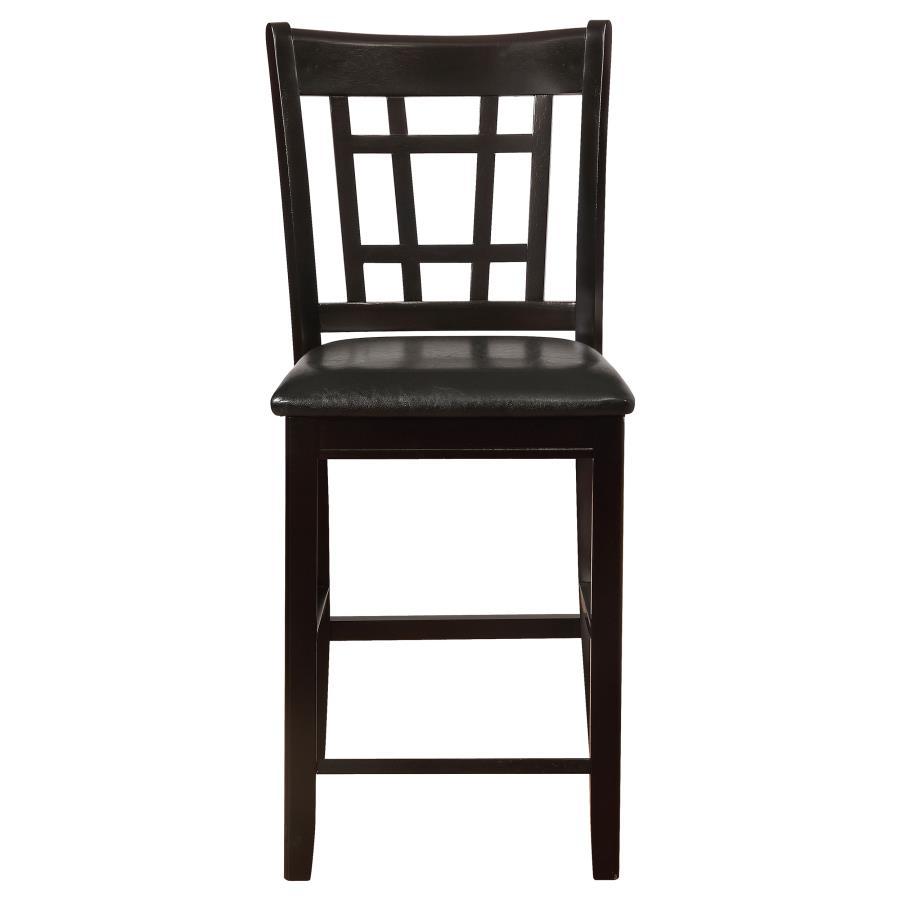 Lavon - Wood Counter Chair (Set of 2) - Black And Espresso Stool Set modern furniture Contempo Furniture