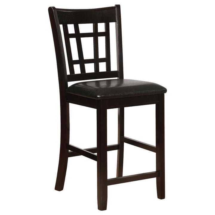 Lavon - Wood Counter Chair (Set of 2) - Black And Espresso Stool Set modern furniture Contempo Furniture