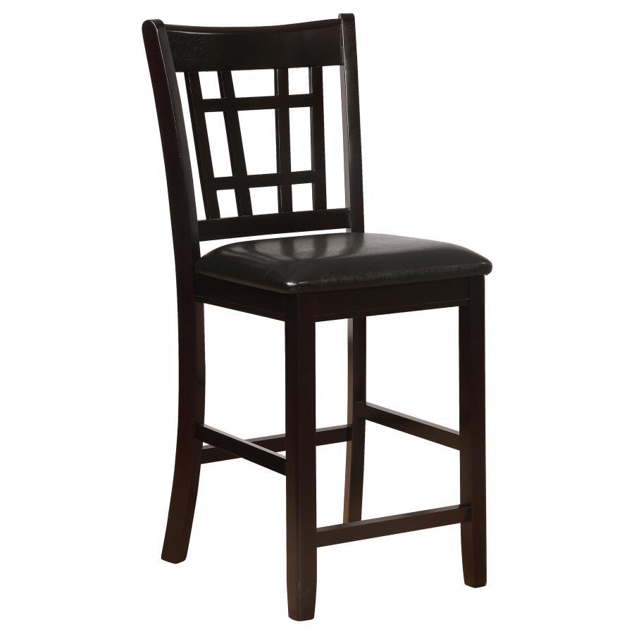 Lavon - Wood Counter Chair (Set of 2) - Black And Espresso Stool Set modern furniture Contempo Furniture