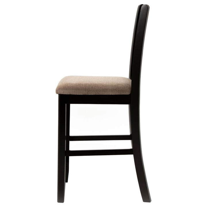 Lavon - Wood Counter Chair (Set of 2) - Tan / Espresso Stool Set modern furniture Contempo Furniture