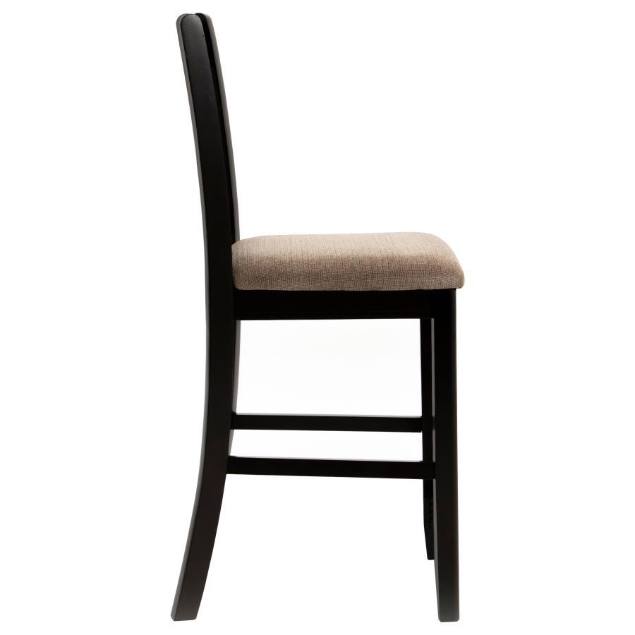 Lavon - Wood Counter Chair (Set of 2) - Tan / Espresso Stool Set modern furniture Contempo Furniture