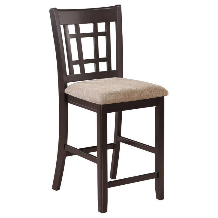 Lavon - Wood Counter Chair (Set of 2) - Tan / Espresso Stool Set modern furniture Contempo Furniture