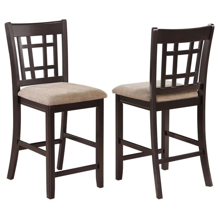 Lavon - Wood Counter Chair (Set of 2) - Tan / Espresso Stool Set modern furniture Contempo Furniture
