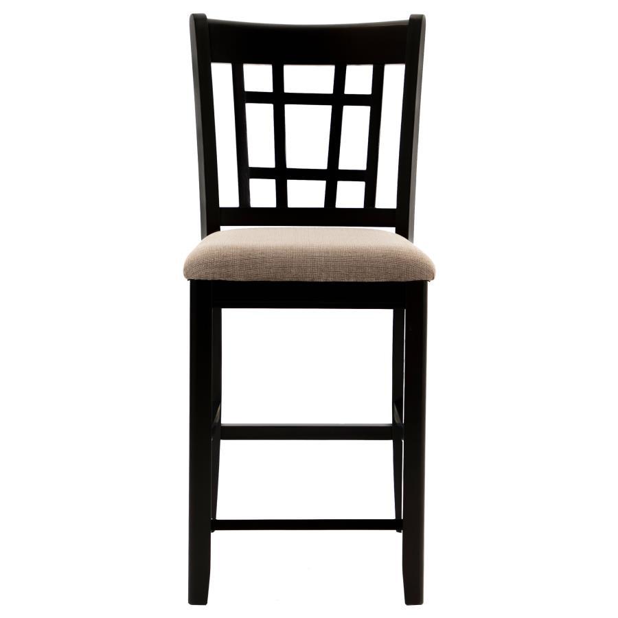 Lavon - Wood Counter Chair (Set of 2) - Tan / Espresso Stool Set modern furniture Contempo Furniture