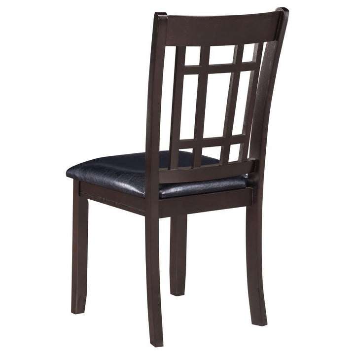 Lavon - Wood Dining Side Chair (Set of 2) - Espresso And Black Chair Set modern furniture Contempo Furniture