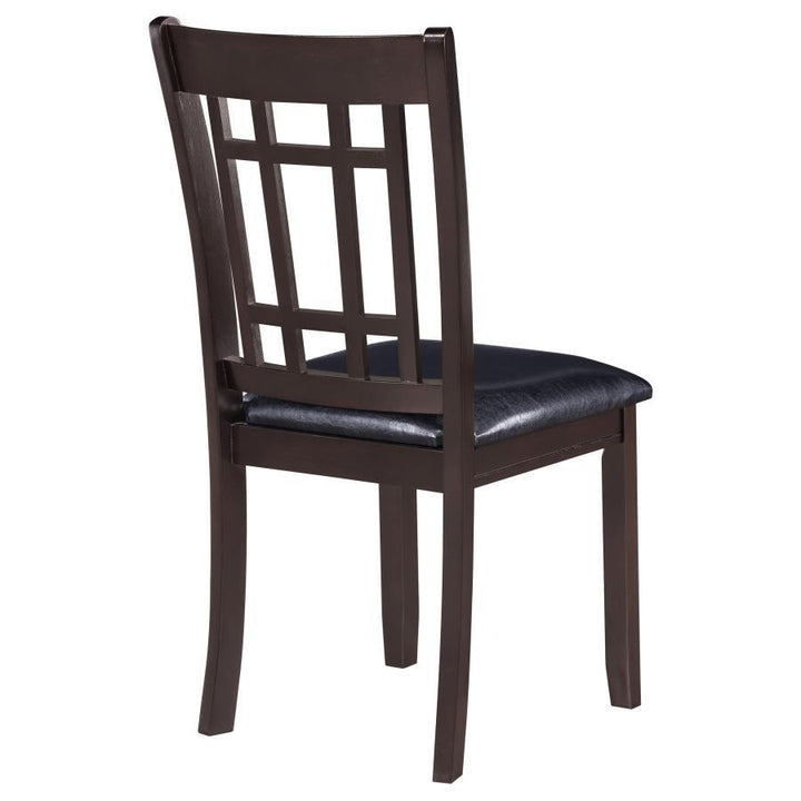 Lavon - Wood Dining Side Chair (Set of 2) - Espresso And Black Chair Set modern furniture Contempo Furniture