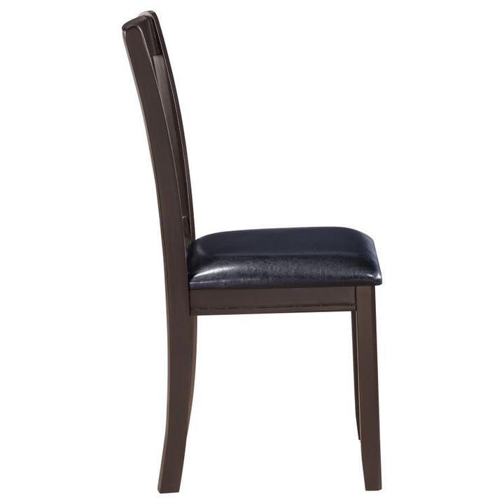 Lavon - Wood Dining Side Chair (Set of 2) - Espresso And Black Chair Set modern furniture Contempo Furniture
