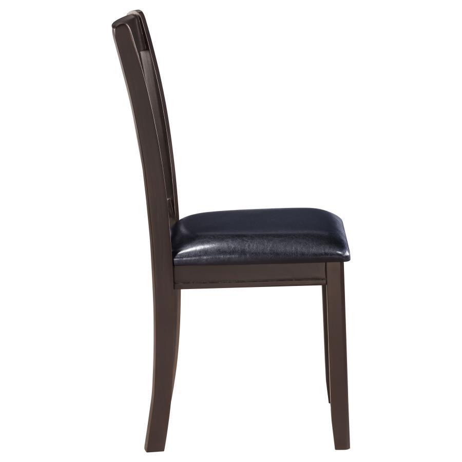 Lavon - Wood Dining Side Chair (Set of 2) - Espresso And Black Chair Set modern furniture Contempo Furniture