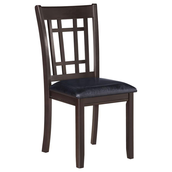 Lavon - Wood Dining Side Chair (Set of 2) - Espresso And Black Chair Set modern furniture Contempo Furniture