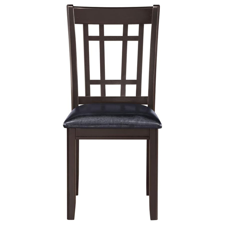 Lavon - Wood Dining Side Chair (Set of 2) - Espresso And Black Chair Set modern furniture Contempo Furniture