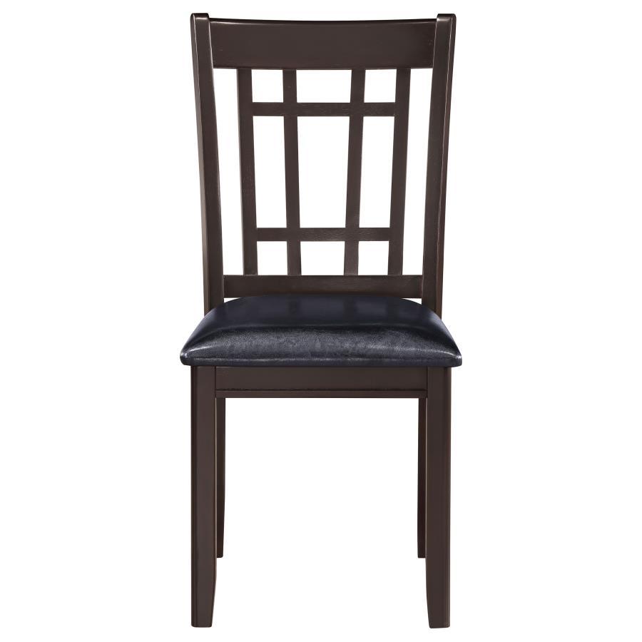 Lavon - Wood Dining Side Chair (Set of 2) - Espresso And Black Chair Set modern furniture Contempo Furniture