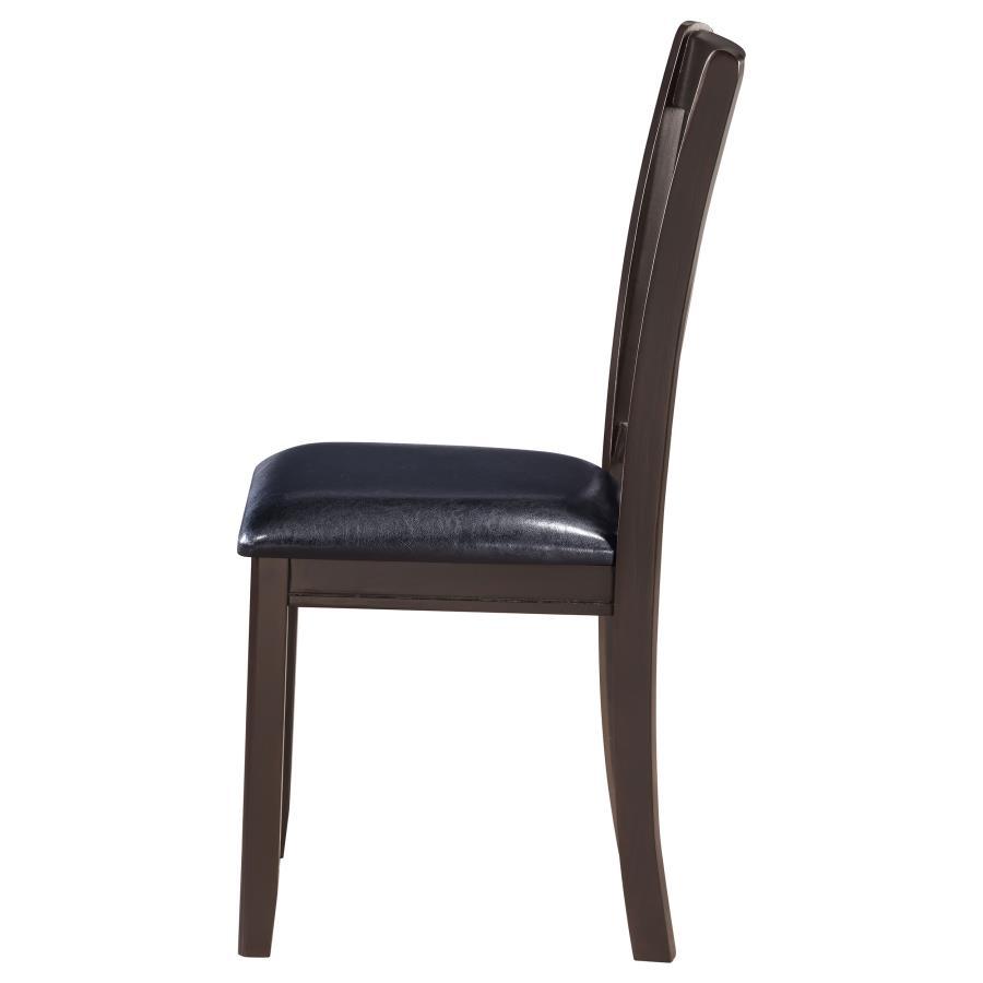 Lavon - Wood Dining Side Chair (Set of 2) - Espresso And Black Chair Set modern furniture Contempo Furniture