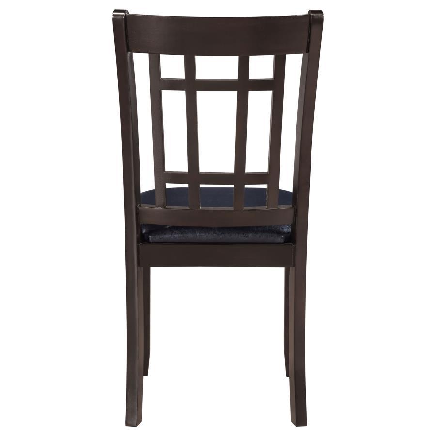 Lavon - Wood Dining Side Chair (Set of 2) - Espresso And Black Chair Set modern furniture Contempo Furniture
