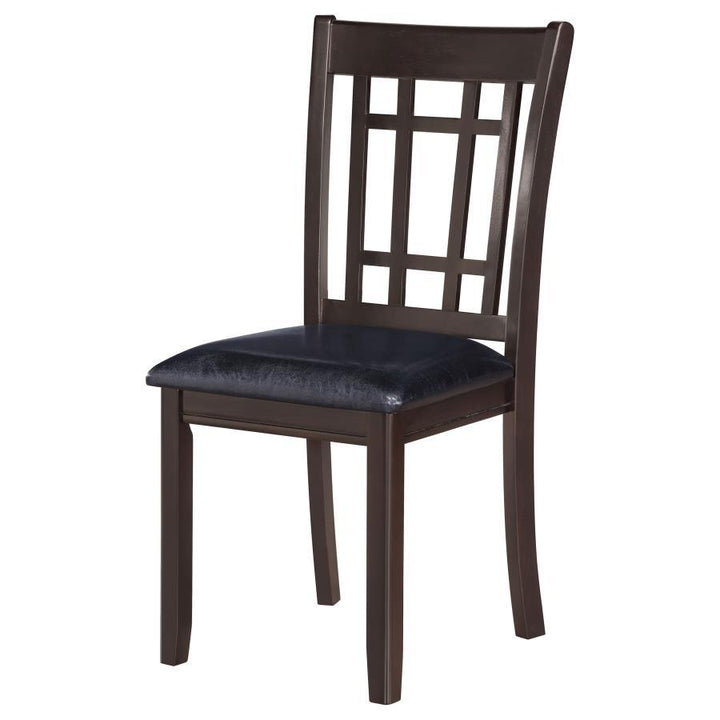 Lavon - Wood Dining Side Chair (Set of 2) - Espresso And Black Chair Set modern furniture Contempo Furniture
