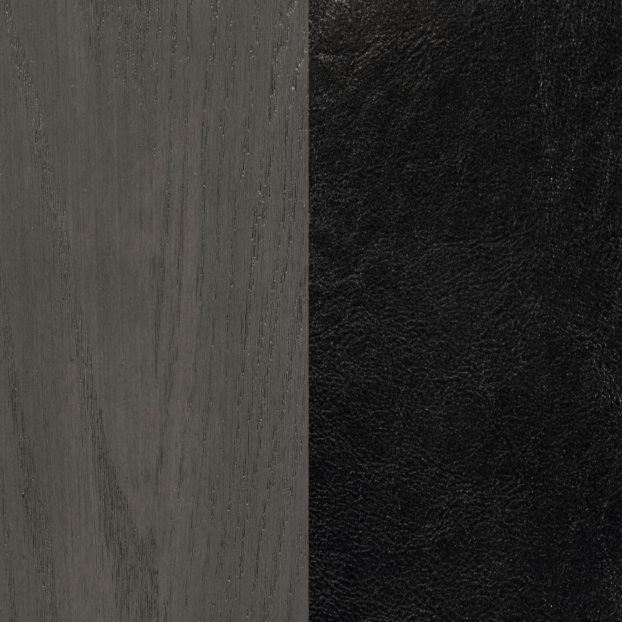 Lavon - Wood Dining Side Chair (Set of 2) - Medium Gray And Black Chair Set modern furniture Contempo Furniture