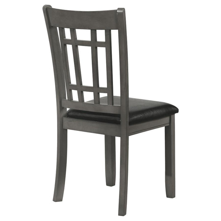 Lavon - Wood Dining Side Chair (Set of 2) - Medium Gray And Black Chair Set modern furniture Contempo Furniture