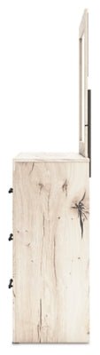 Lawroy Dresser and Mirror - Beige Dresser &amp; Mirror modern furniture Contempo Furniture
