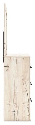 Lawroy Dresser and Mirror - Beige Dresser &amp; Mirror modern furniture Contempo Furniture