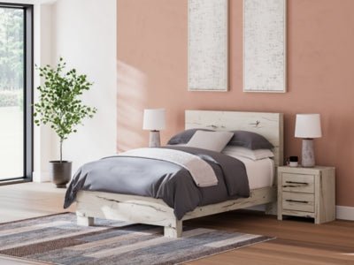 Lawroy Full Panel Bed - Beige Panel Bed modern furniture Contempo Furniture