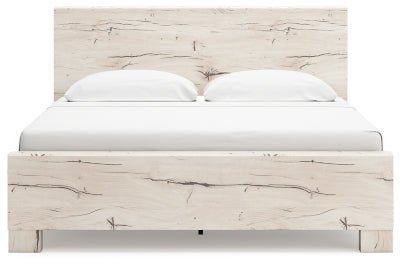 Lawroy King Panel Bed - Beige Panel Bed modern furniture Contempo Furniture
