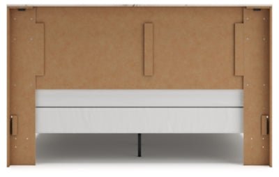Lawroy King Panel Bed - Beige Panel Bed modern furniture Contempo Furniture