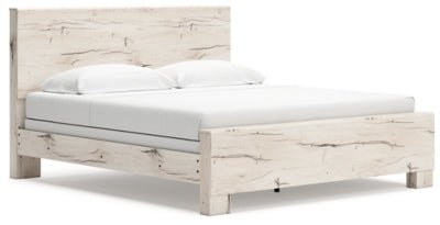 Lawroy King Panel Bed - Beige Panel Bed modern furniture Contempo Furniture