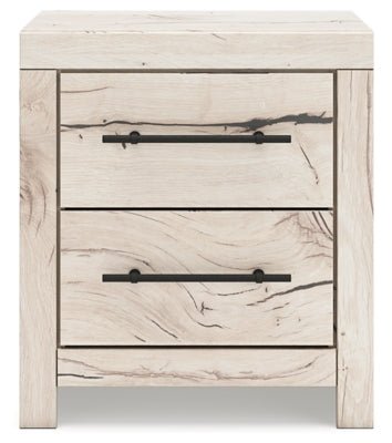 Lawroy Nightstand - Beige Nightstand w/ Charging Station modern furniture Contempo Furniture