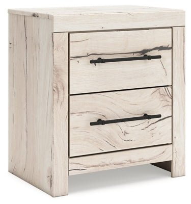 Lawroy Nightstand - Beige Nightstand w/ Charging Station modern furniture Contempo Furniture