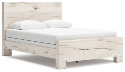 Lawroy Queen Panel Bed - Beige Panel Bed modern furniture Contempo Furniture