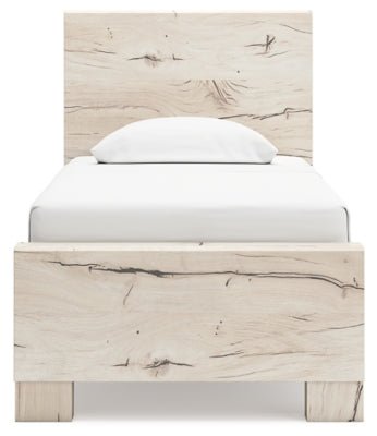 Lawroy Twin Panel Bed - Beige Panel Bed modern furniture Contempo Furniture