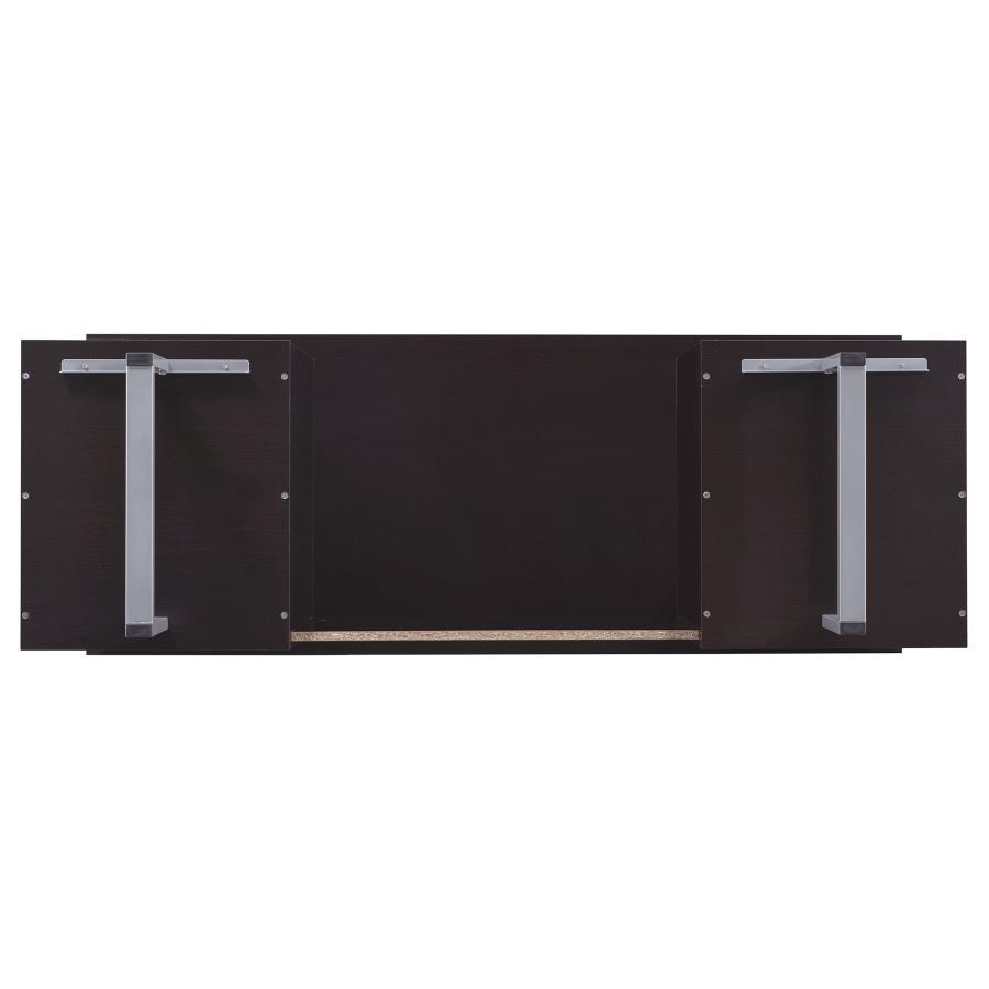 Lawtey - 2 - Drawer Office Computer Desk - Cappuccino Computer Desk modern furniture Contempo Furniture