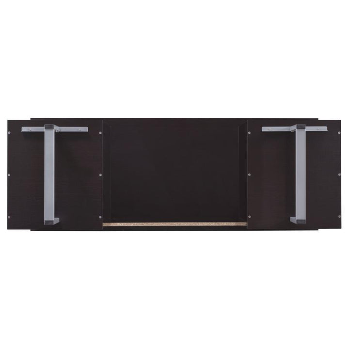 Lawtey - 2 - Drawer Office Computer Desk - Cappuccino Computer Desk modern furniture Contempo Furniture