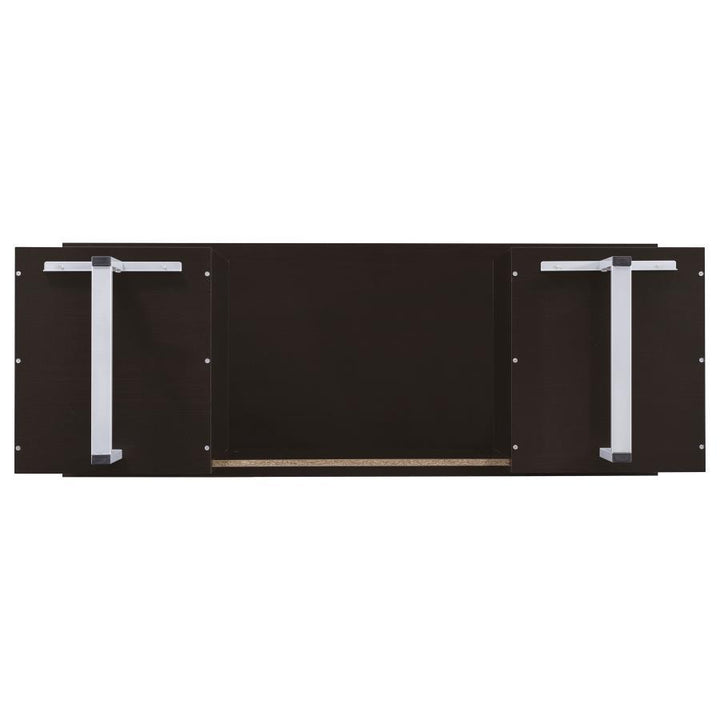 Lawtey - 2 - Drawer Office Computer Desk - Cappuccino Computer Desk modern furniture Contempo Furniture