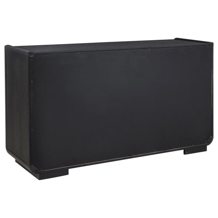 Leandro - 2 - Drawer Dining Sideboard Server - Burnished Black Servers modern furniture Contempo Furniture