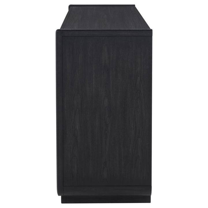 Leandro - 2 - Drawer Dining Sideboard Server - Burnished Black Servers modern furniture Contempo Furniture