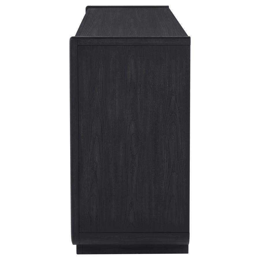 Leandro - 2 - Drawer Dining Sideboard Server - Burnished Black Servers modern furniture Contempo Furniture