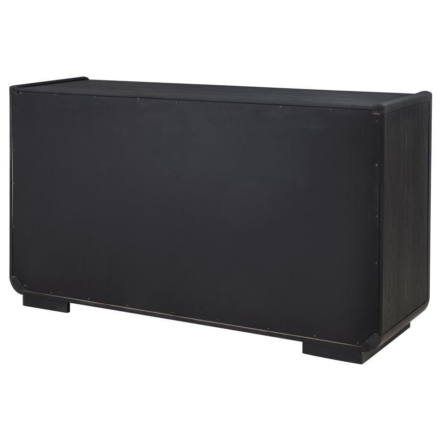 Leandro - 2 - Drawer Dining Sideboard Server - Burnished Black Servers modern furniture Contempo Furniture
