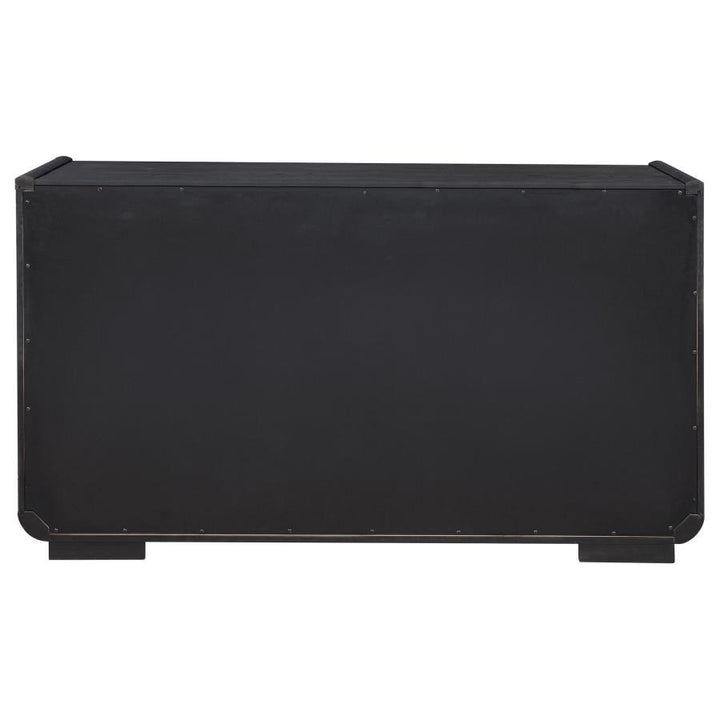 Leandro - 2 - Drawer Dining Sideboard Server - Burnished Black Servers modern furniture Contempo Furniture