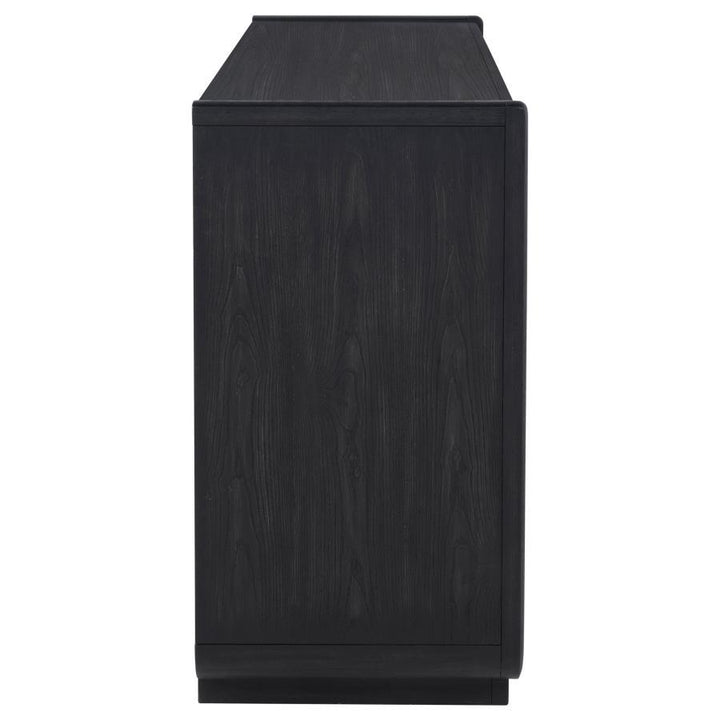 Leandro - 2 - Drawer Dining Sideboard Server - Burnished Black Servers modern furniture Contempo Furniture