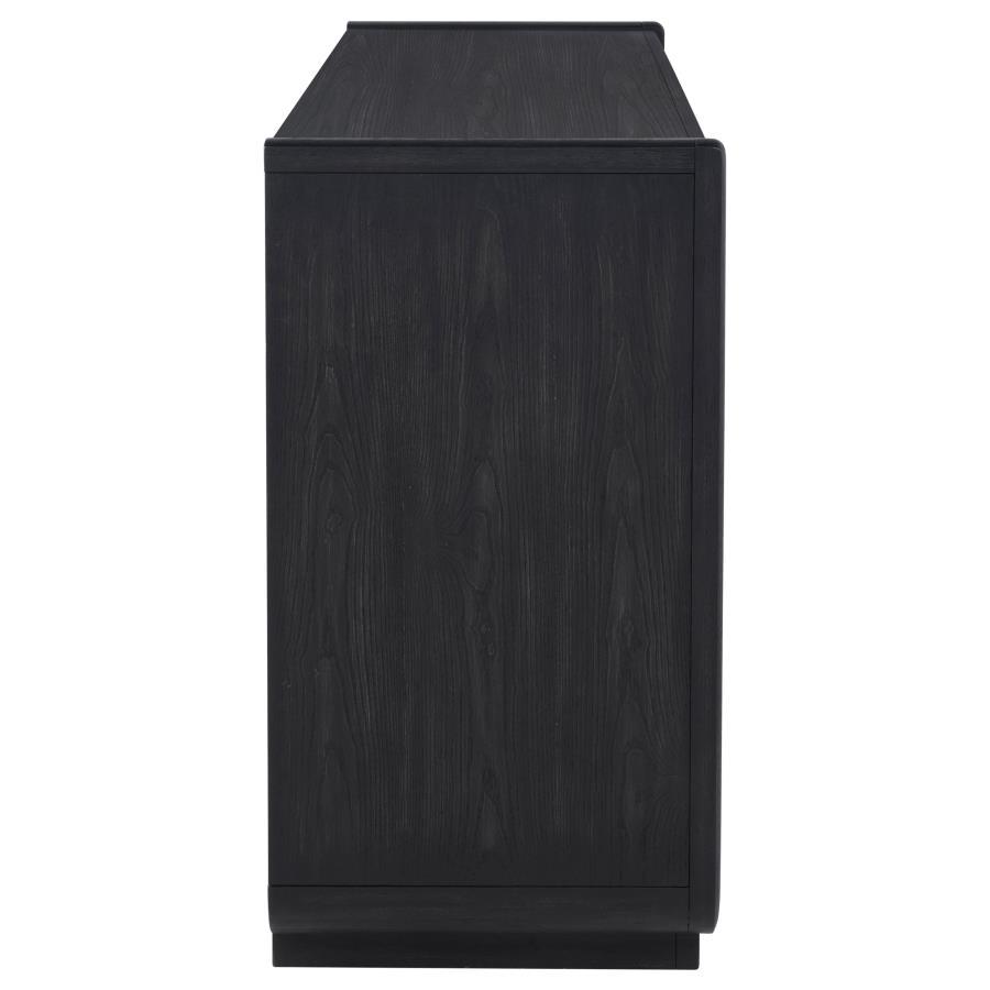 Leandro - 2 - Drawer Dining Sideboard Server - Burnished Black Servers modern furniture Contempo Furniture