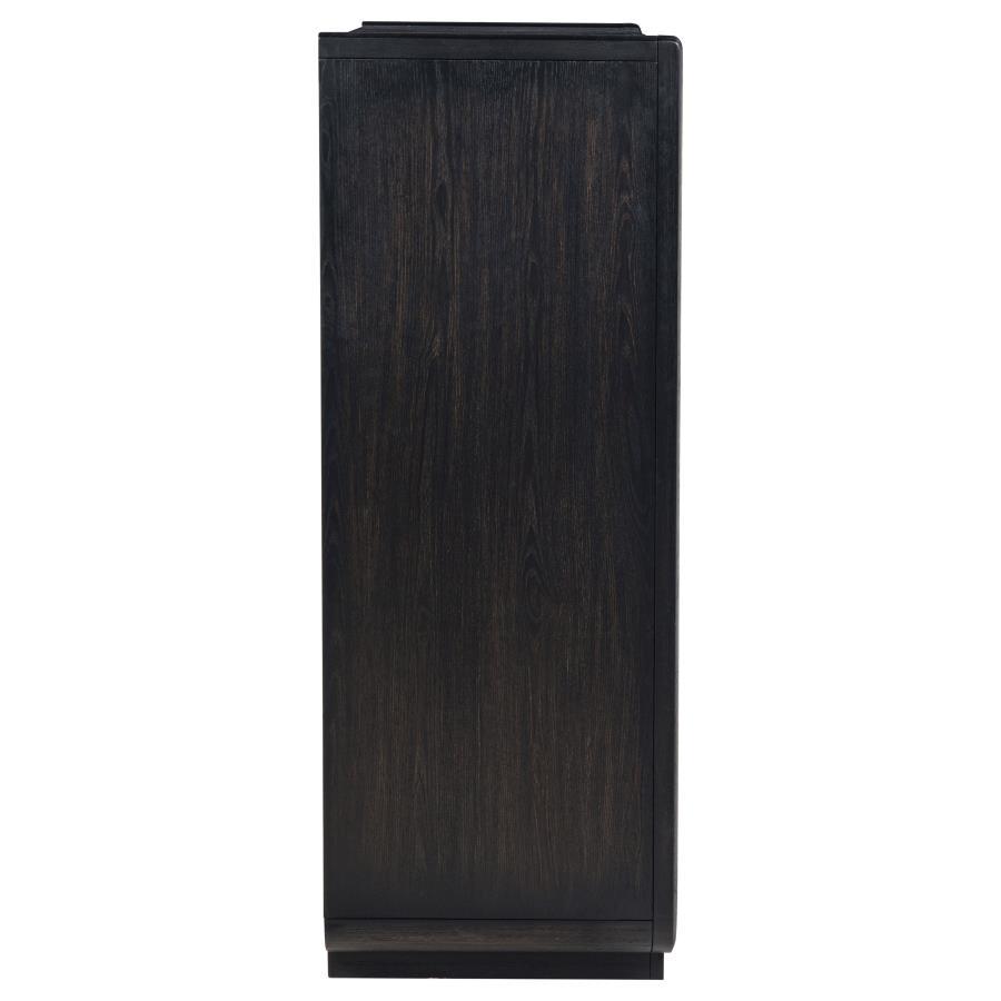 Leandro - 5 - Drawer Bedroom Chest Of Drawers - Burnished Black Accent Chest modern furniture Contempo Furniture
