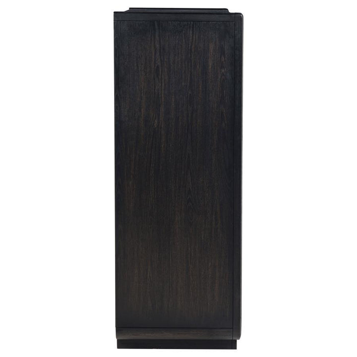 Leandro - 5 - Drawer Bedroom Chest Of Drawers - Burnished Black Accent Chest modern furniture Contempo Furniture