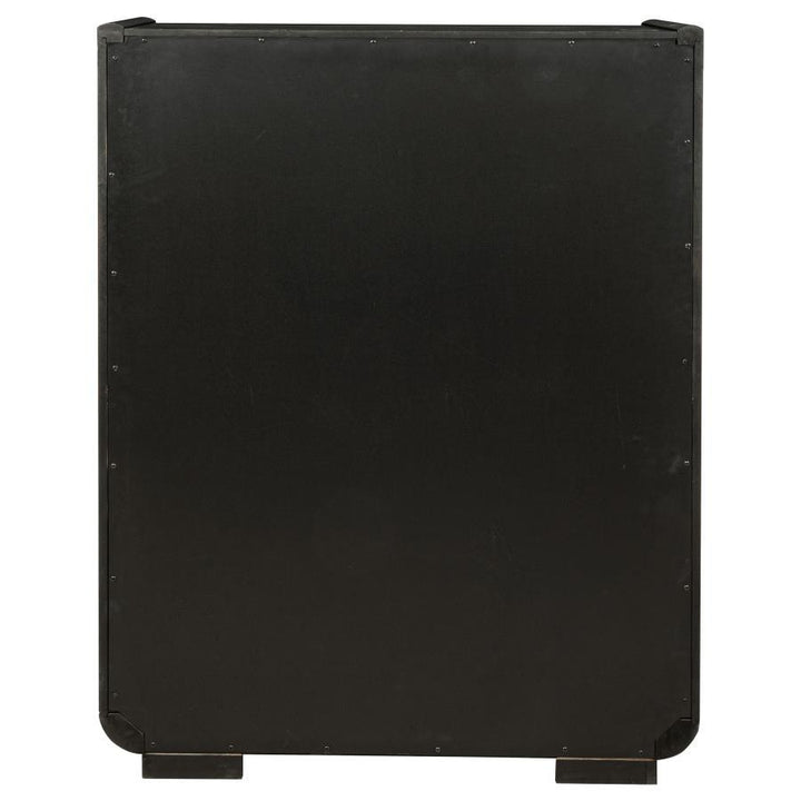 Leandro - 5 - Drawer Bedroom Chest Of Drawers - Burnished Black Accent Chest modern furniture Contempo Furniture