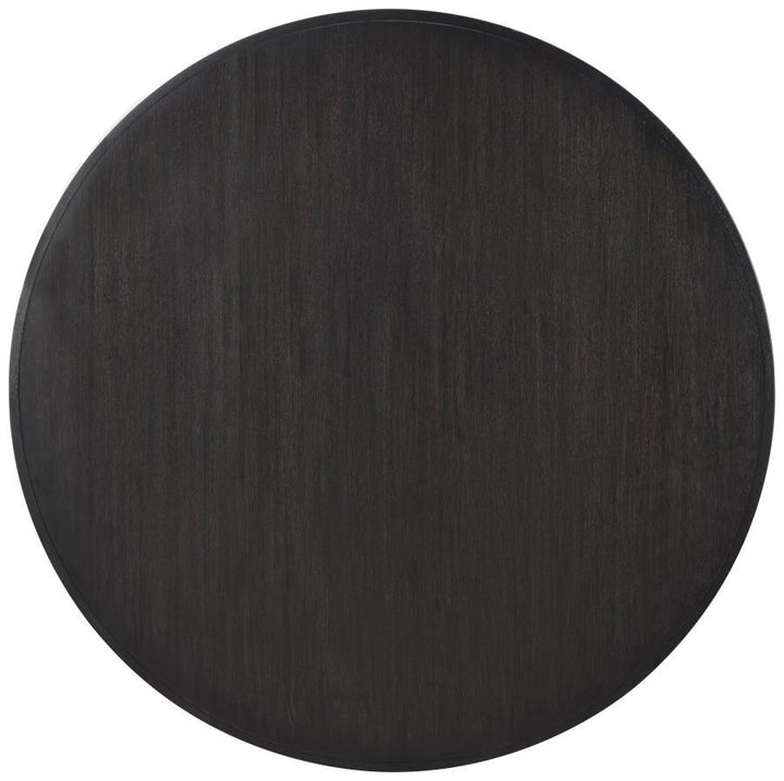 Leandro - 60" Round Dining Table - Burnished Black Dining Table modern furniture Contempo Furniture