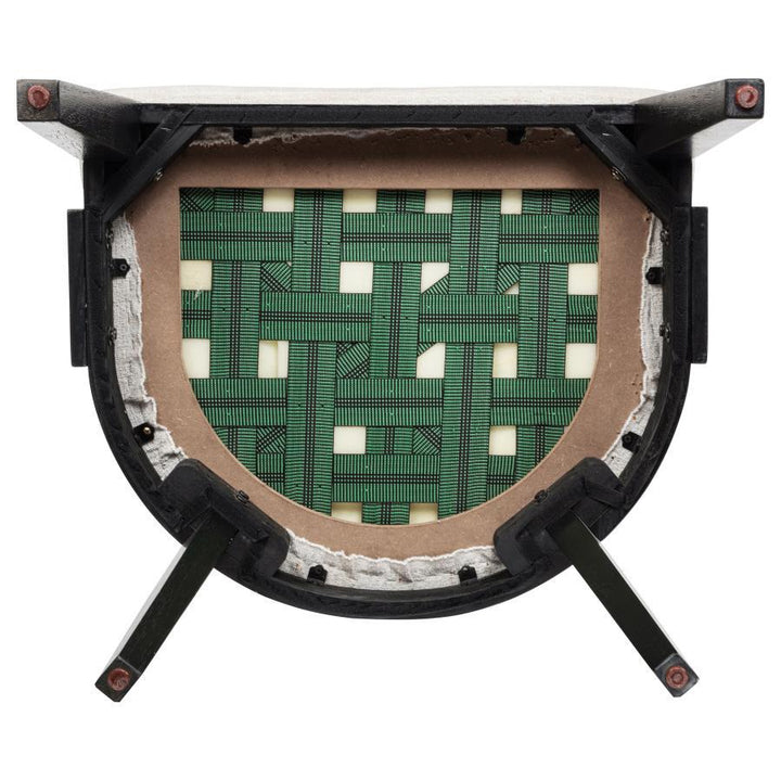 Leandro - 7 Piece Round Dining Table Set - Burnished Black 7 - Piece Dining Room Set modern furniture Contempo Furniture