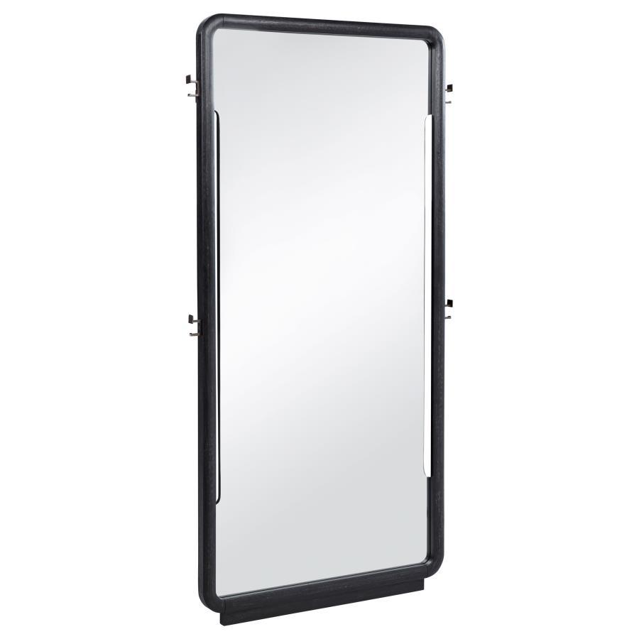 Leandro - 76" Full Length Floor Mirror - Burnished Black Floor Mirror modern furniture Contempo Furniture