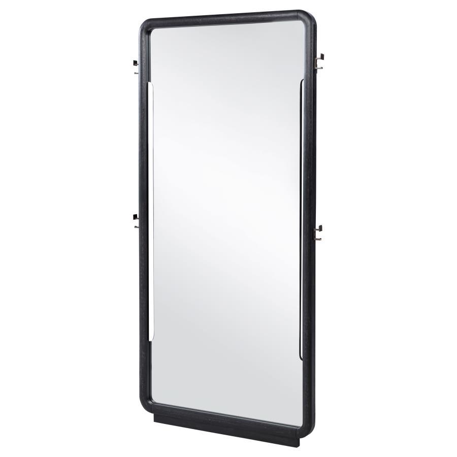 Leandro - 76" Full Length Floor Mirror - Burnished Black Floor Mirror modern furniture Contempo Furniture