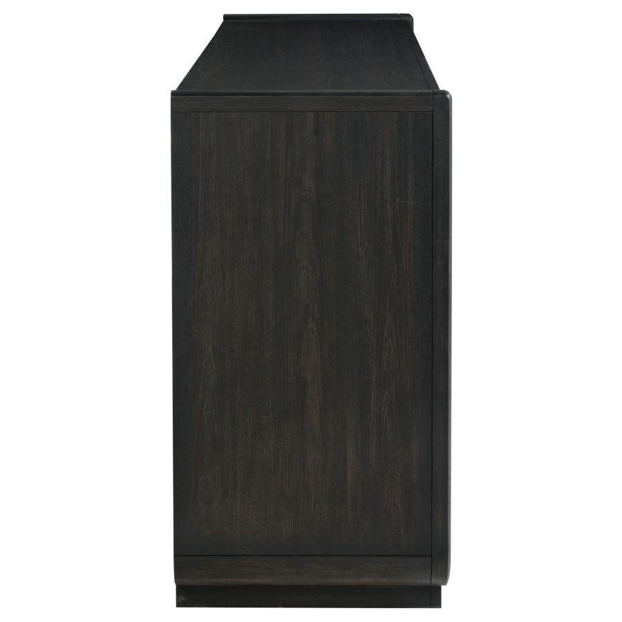 Leandro - 8 - Drawer Bedroom Dresser Cabinet - Burnished Black Dressers modern furniture Contempo Furniture