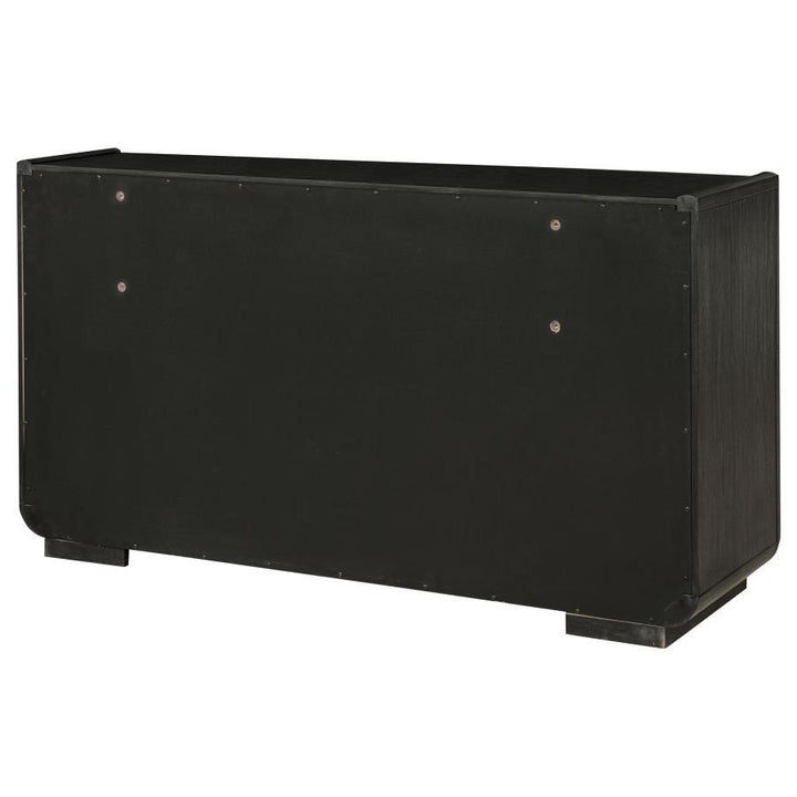 Leandro - 8 - Drawer Bedroom Dresser Cabinet - Burnished Black Dressers modern furniture Contempo Furniture